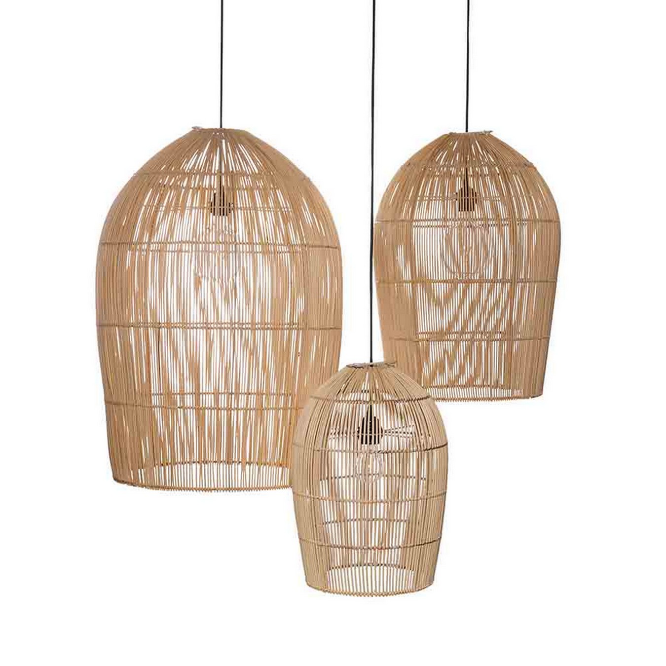Lampenschirm Isla Rattan natural M