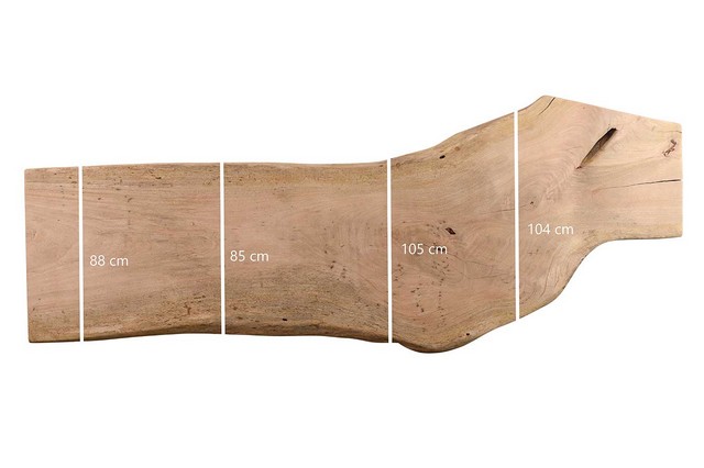 Tischplatte Mango Massivholz Monolith 130