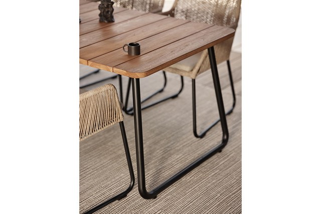Outdoortisch Nolli Teak natur 225cm