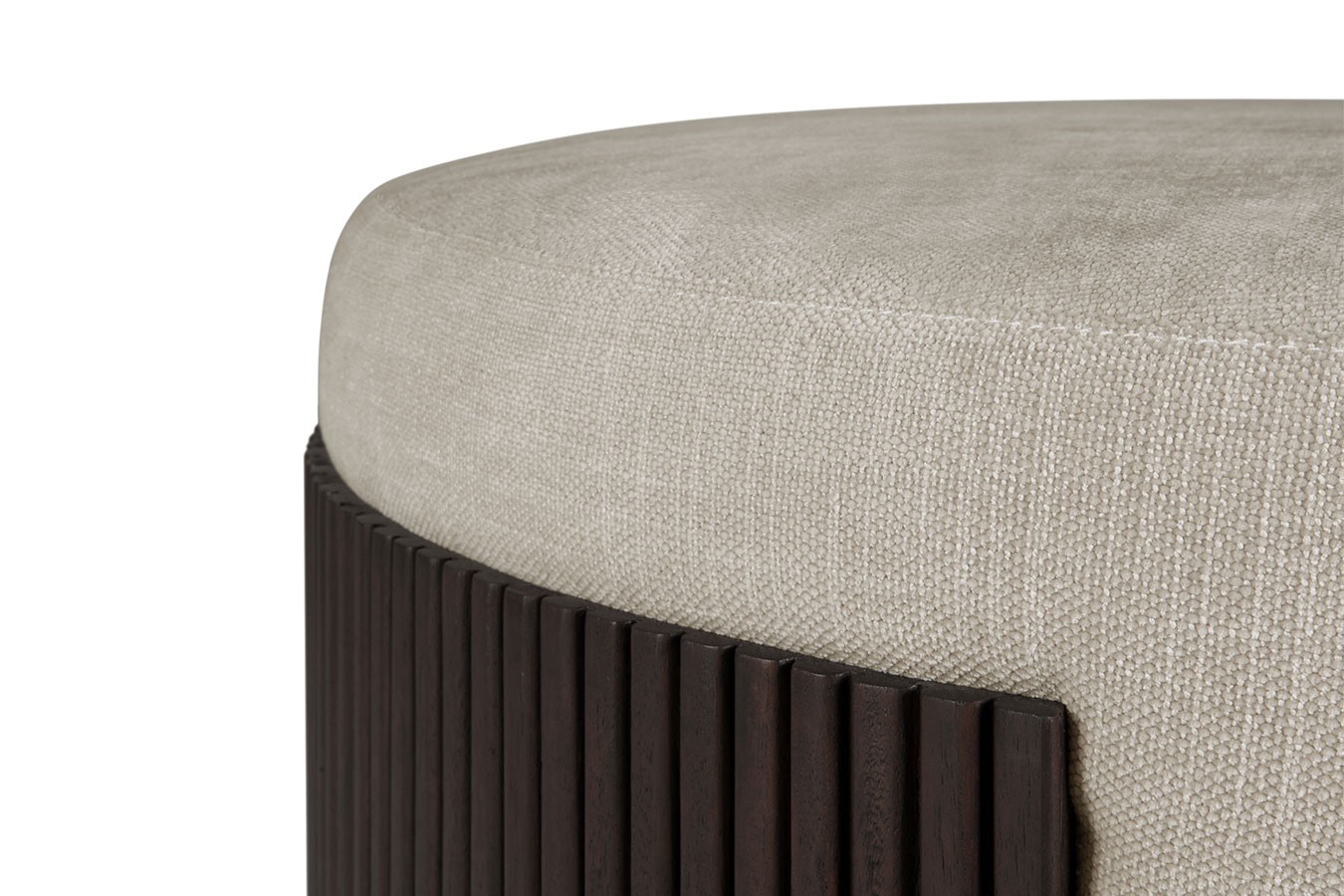 Pouf Roller Max Mahagoni braun D 85 cm