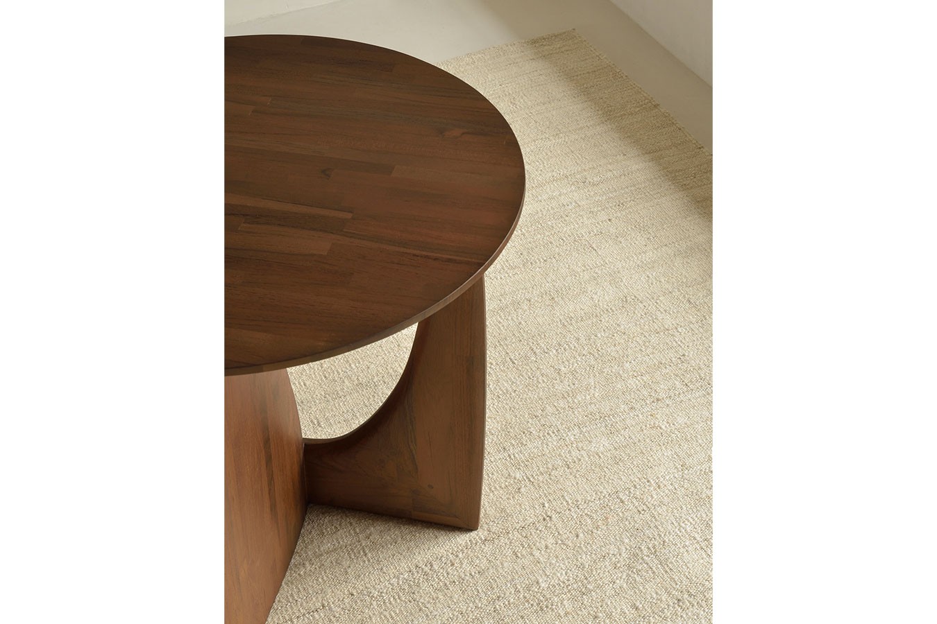 Beistelltisch Geometric Teak braun