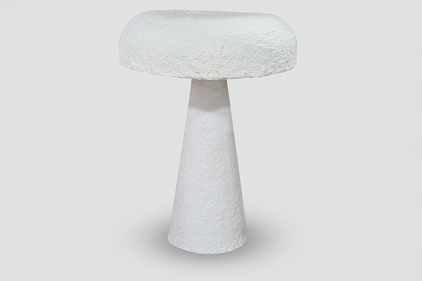 Tischlampe Luna Pappmaché weiss