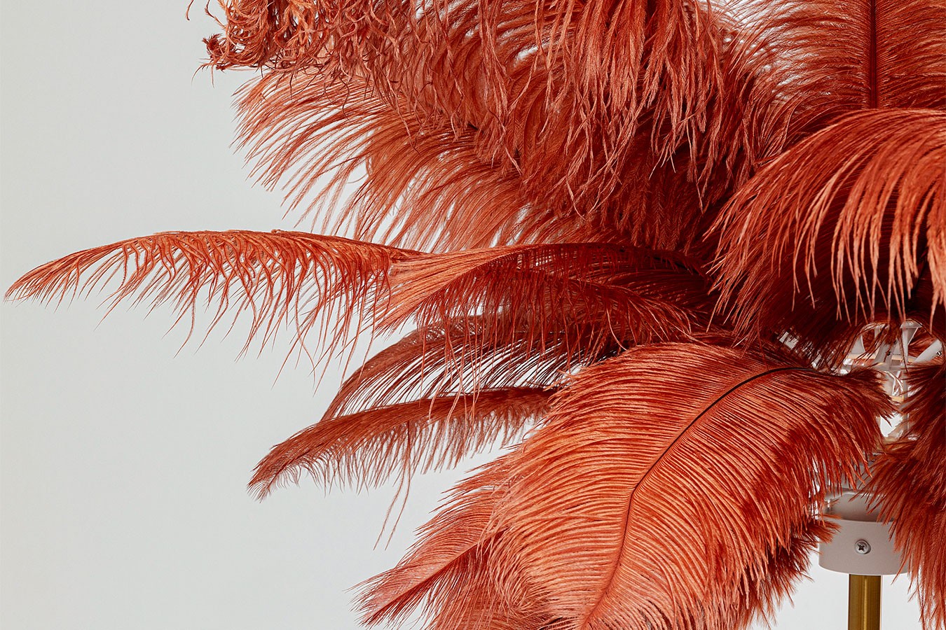 Stehlampe Feather Palm rot