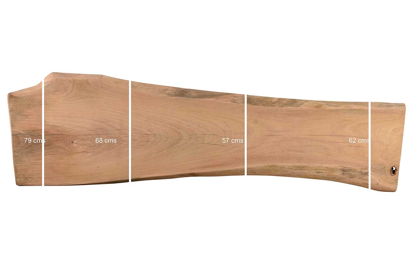 Tischplatte Mango Massivholz Monolith 271 cm