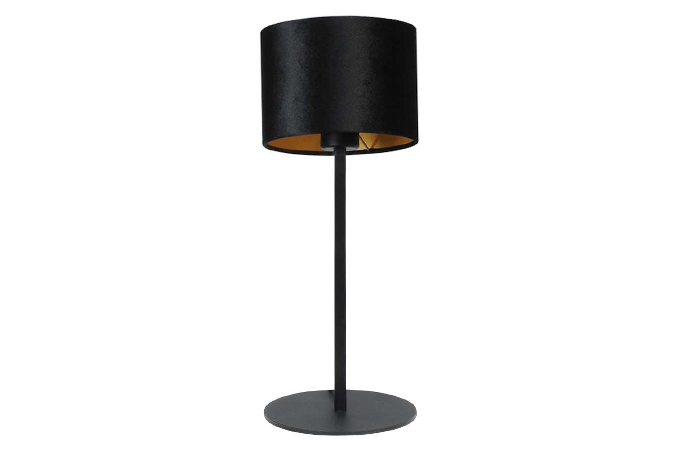 Tischleuchte Vera Samt schwarz H 55 cm