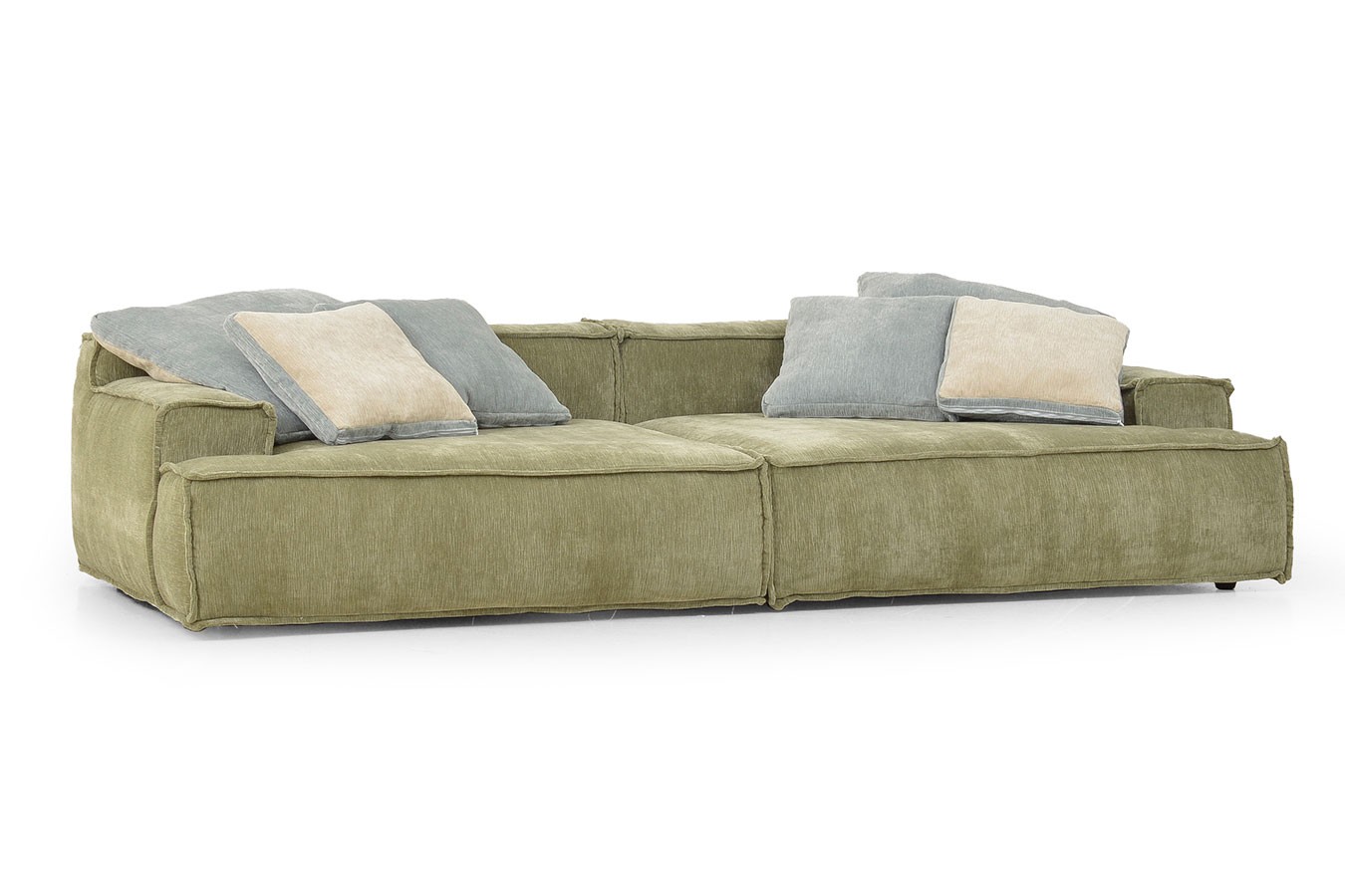 Loungesofa Pascal Stoff olive B 260 cm