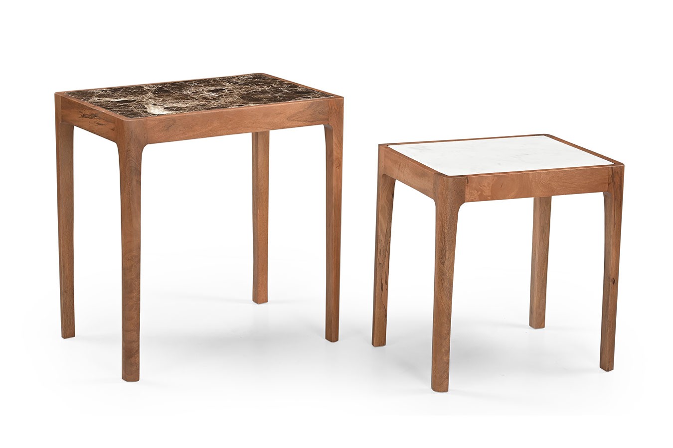 Beistelltisch 2er-Set Gats Marmor