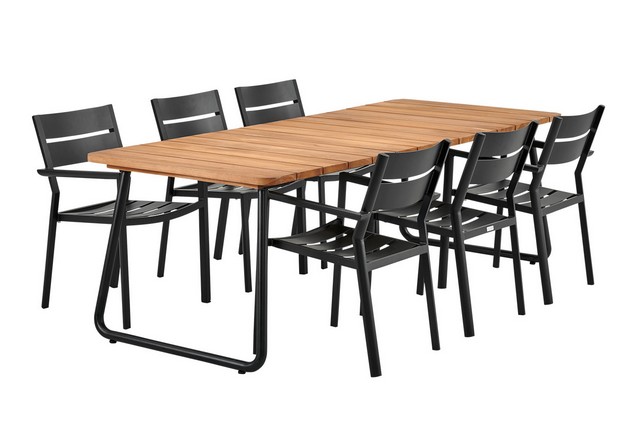 Outdoortisch Nolli Teak natur 175cm