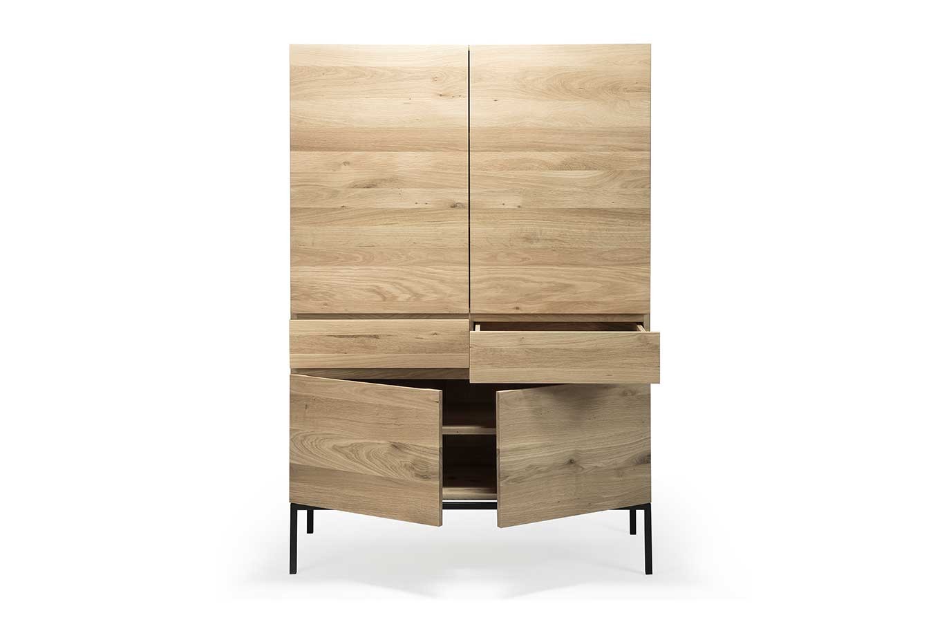 Second Life Schrank Eiche natur H 162 cm