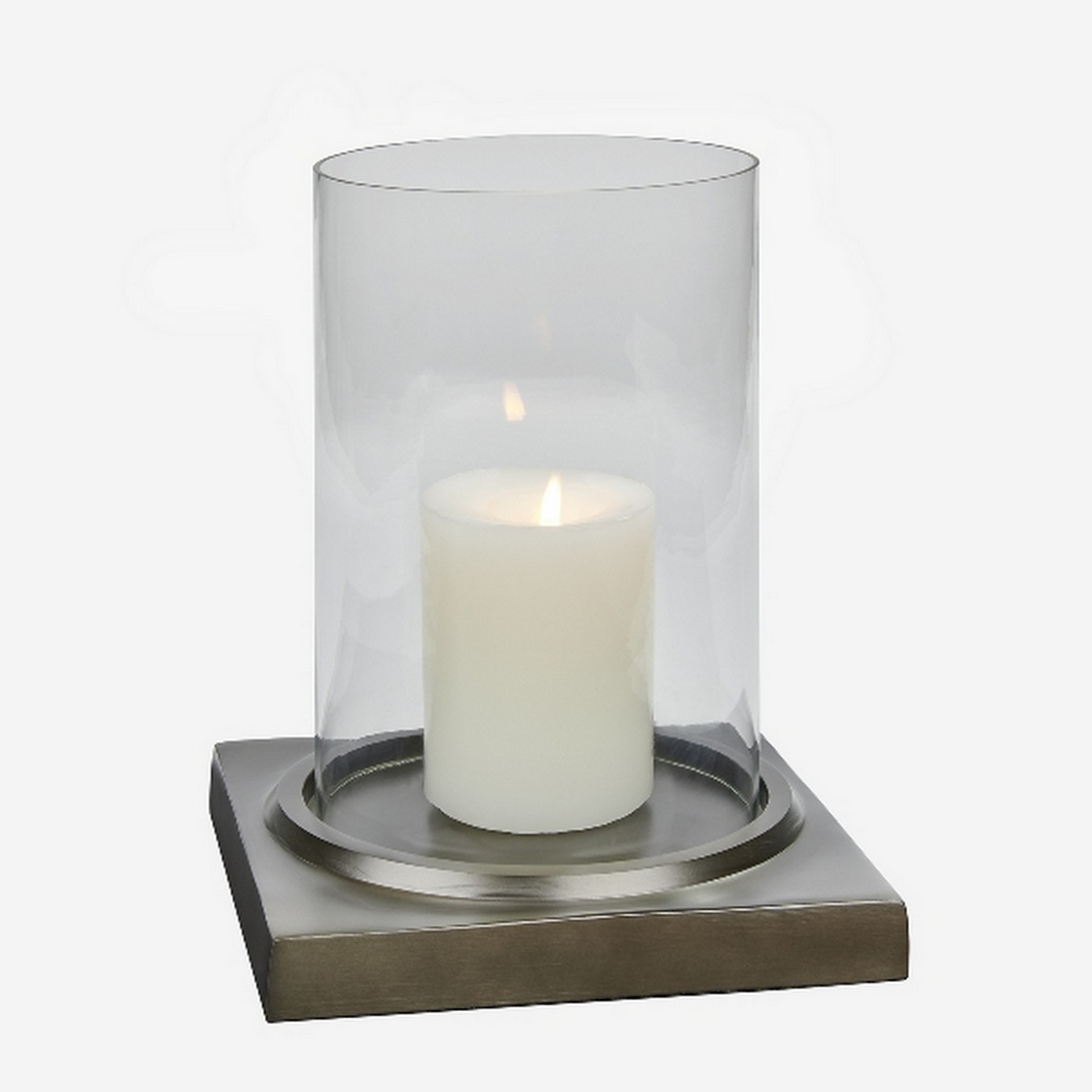 Windlicht Herakles dunkel bronze niedrig