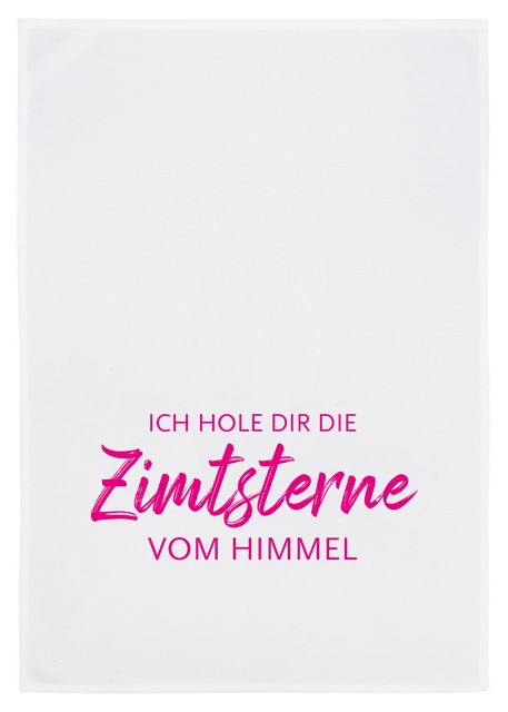 weiss, neon pink/ Zimtsterne