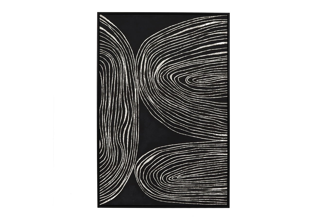 Wandbild Sestri schwarz weiss 63x123