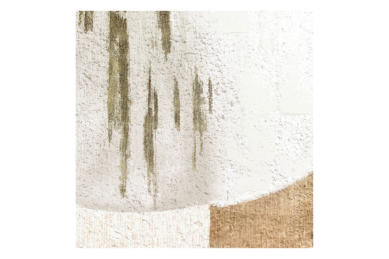 Wandbild Dolmen gold H 140 cm