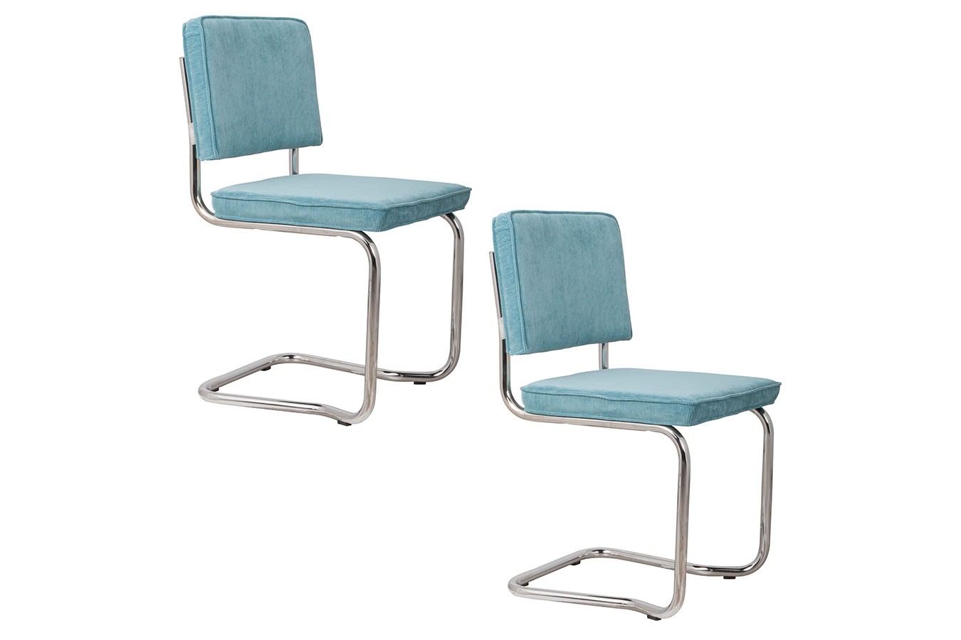 Freischwinger King Cord hellblau