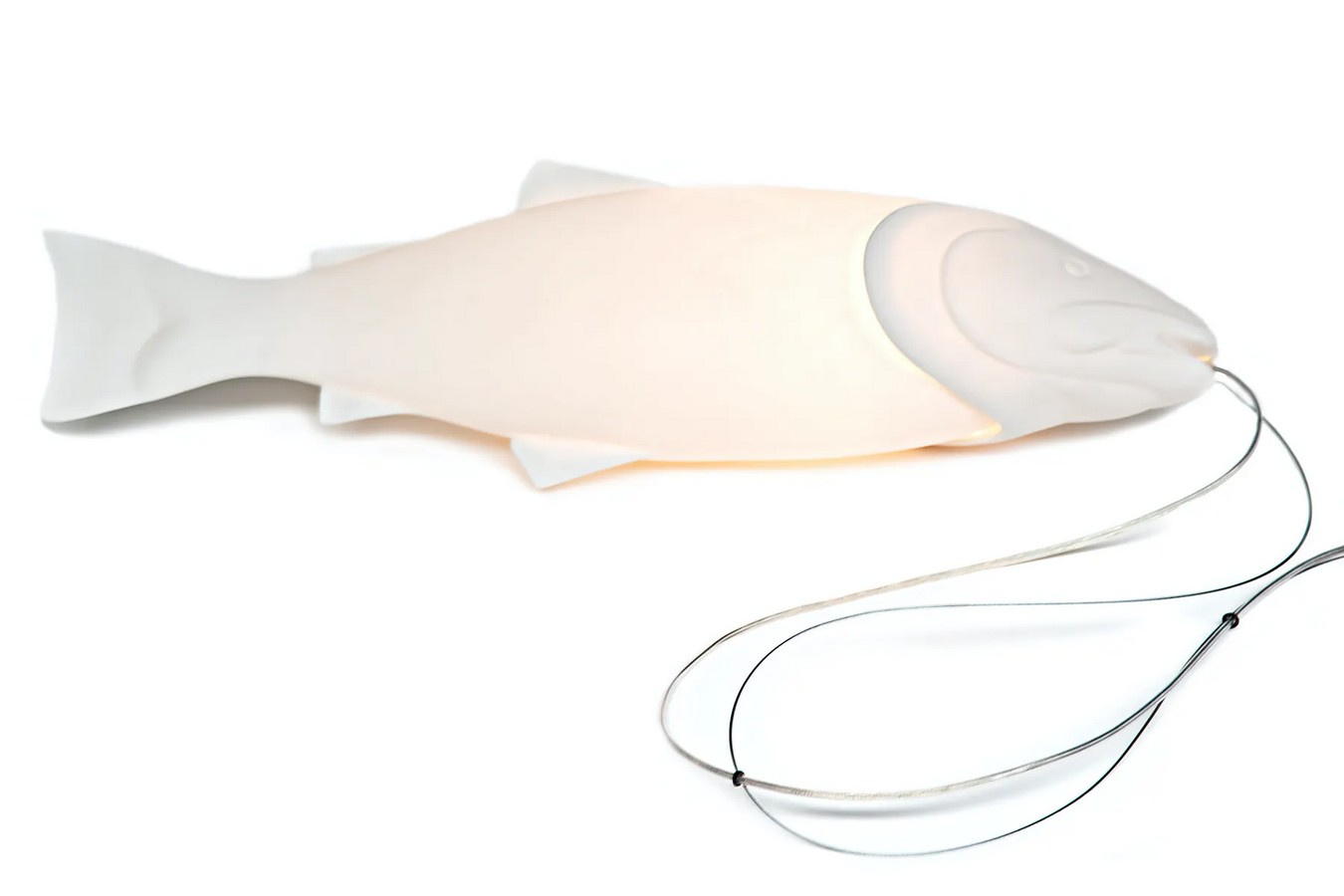 Hängelampe Fish weiss