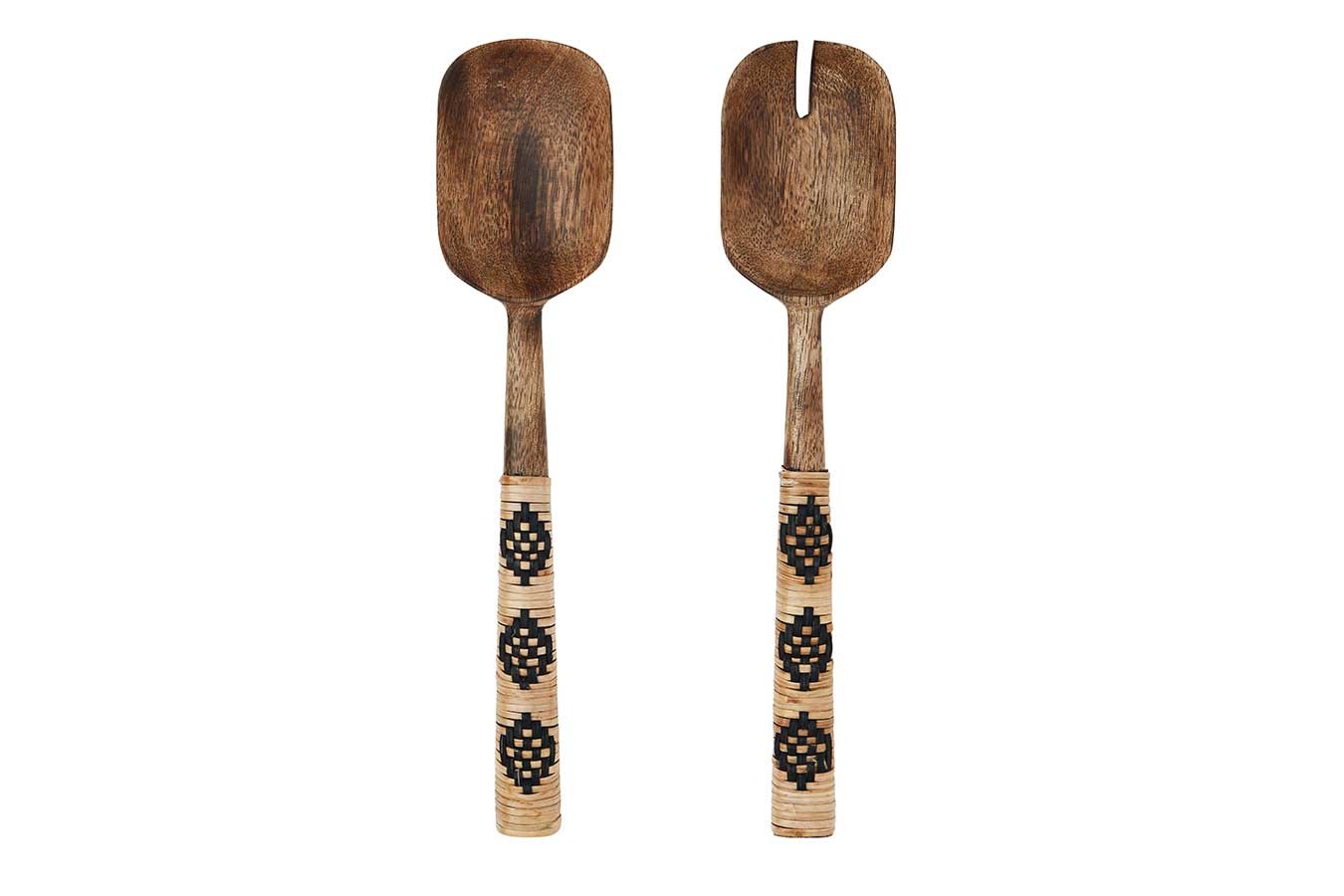 Salatbesteck Mangoholz 26 cm