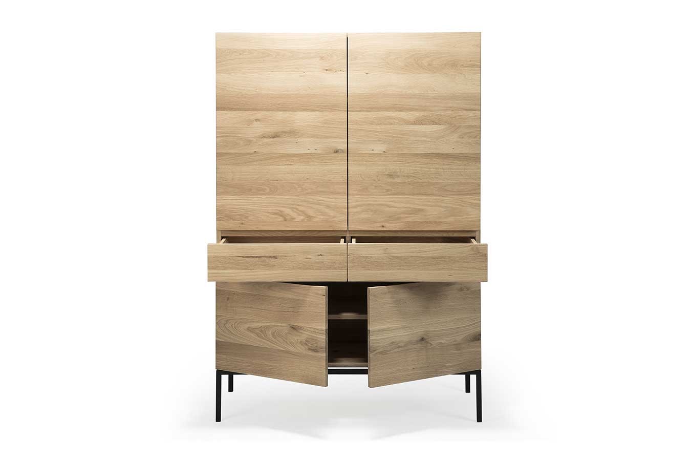 Second Life Schrank Eiche natur H 162 cm