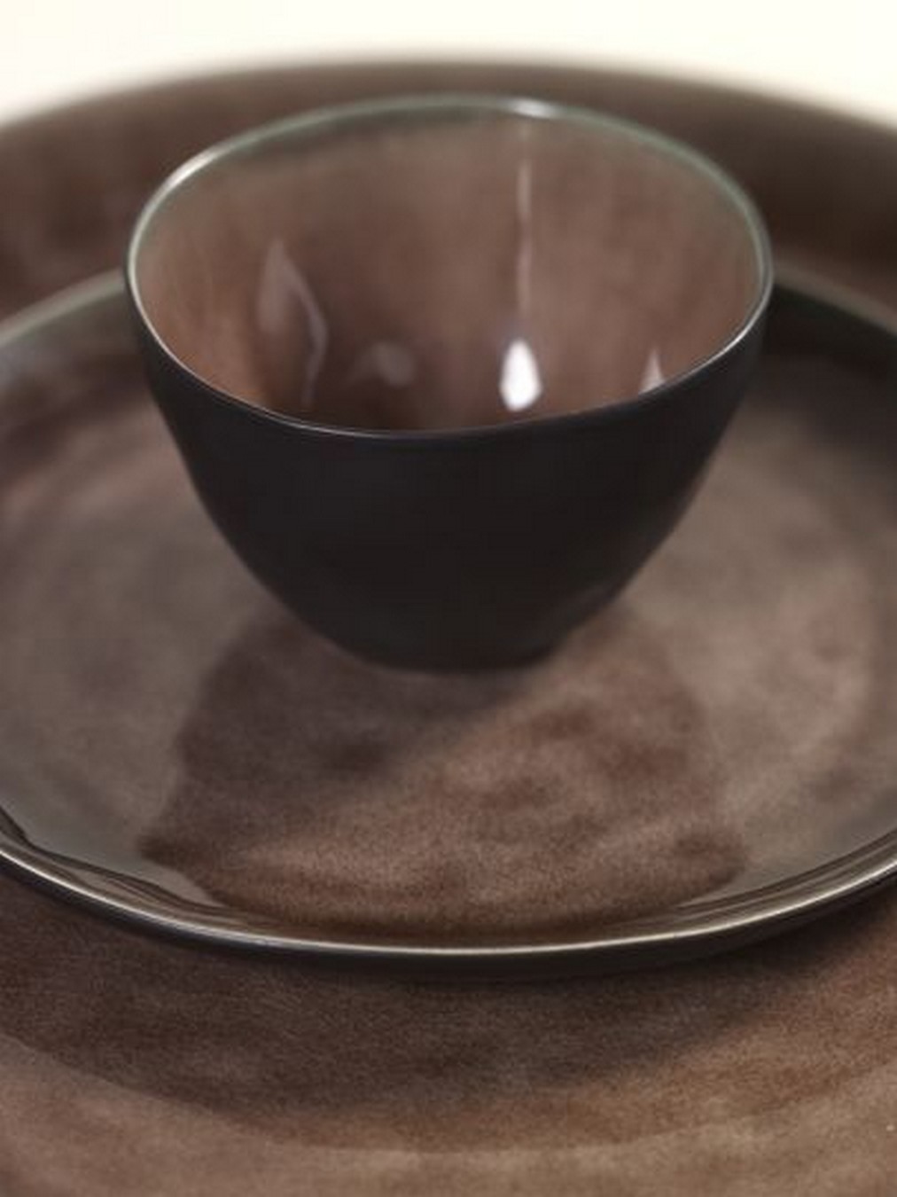 Teller Pure by Pascale Naessens oval medium braun