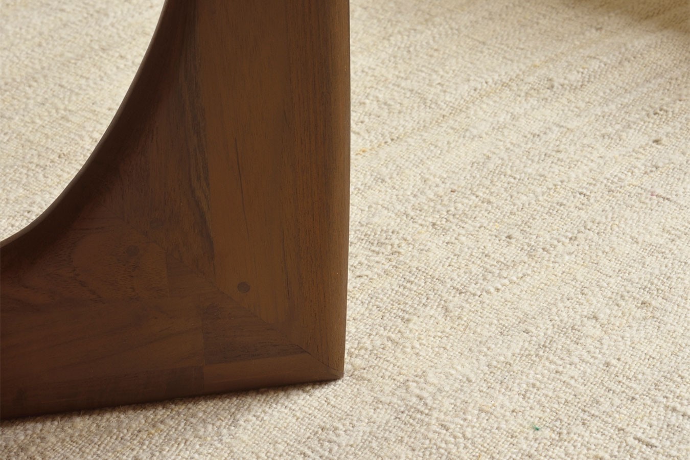 Beistelltisch Geometric Teak braun