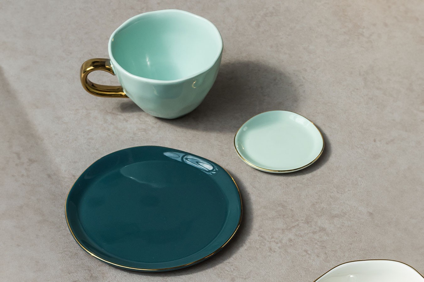 Untertasse jadegrün D 9cm