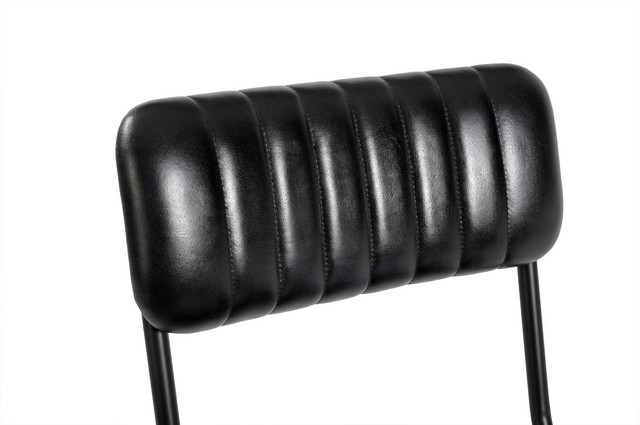 Esszimmerstuhl Sixty Leder schwarz