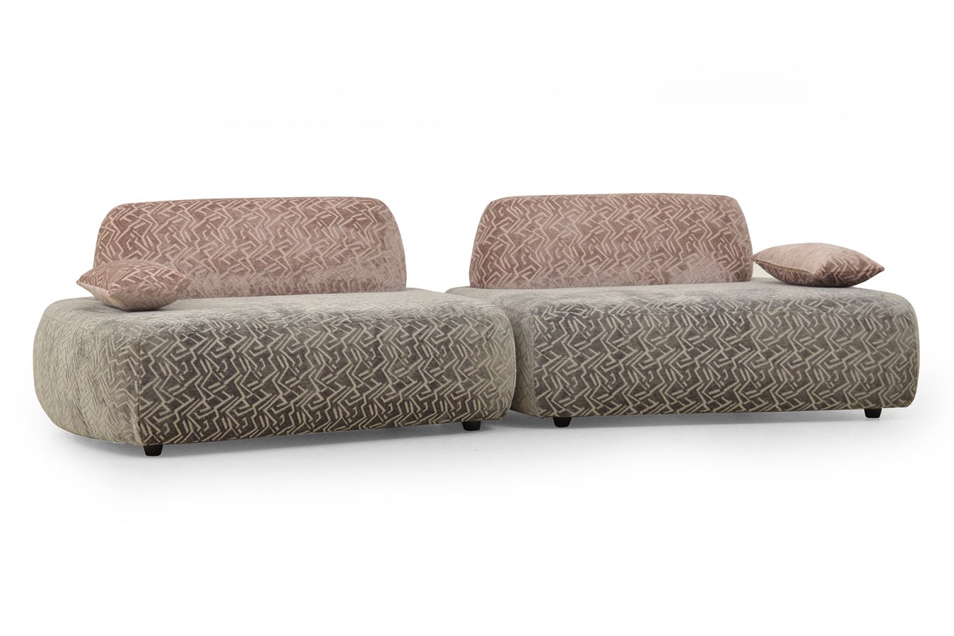 Designsofa Palma zweifarbig B 280 cm