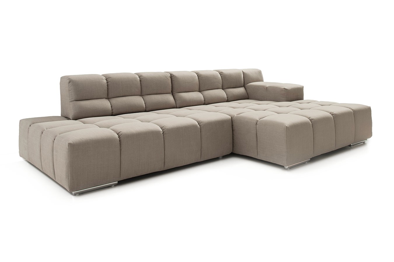 Ecksofa Cube Stoff natur