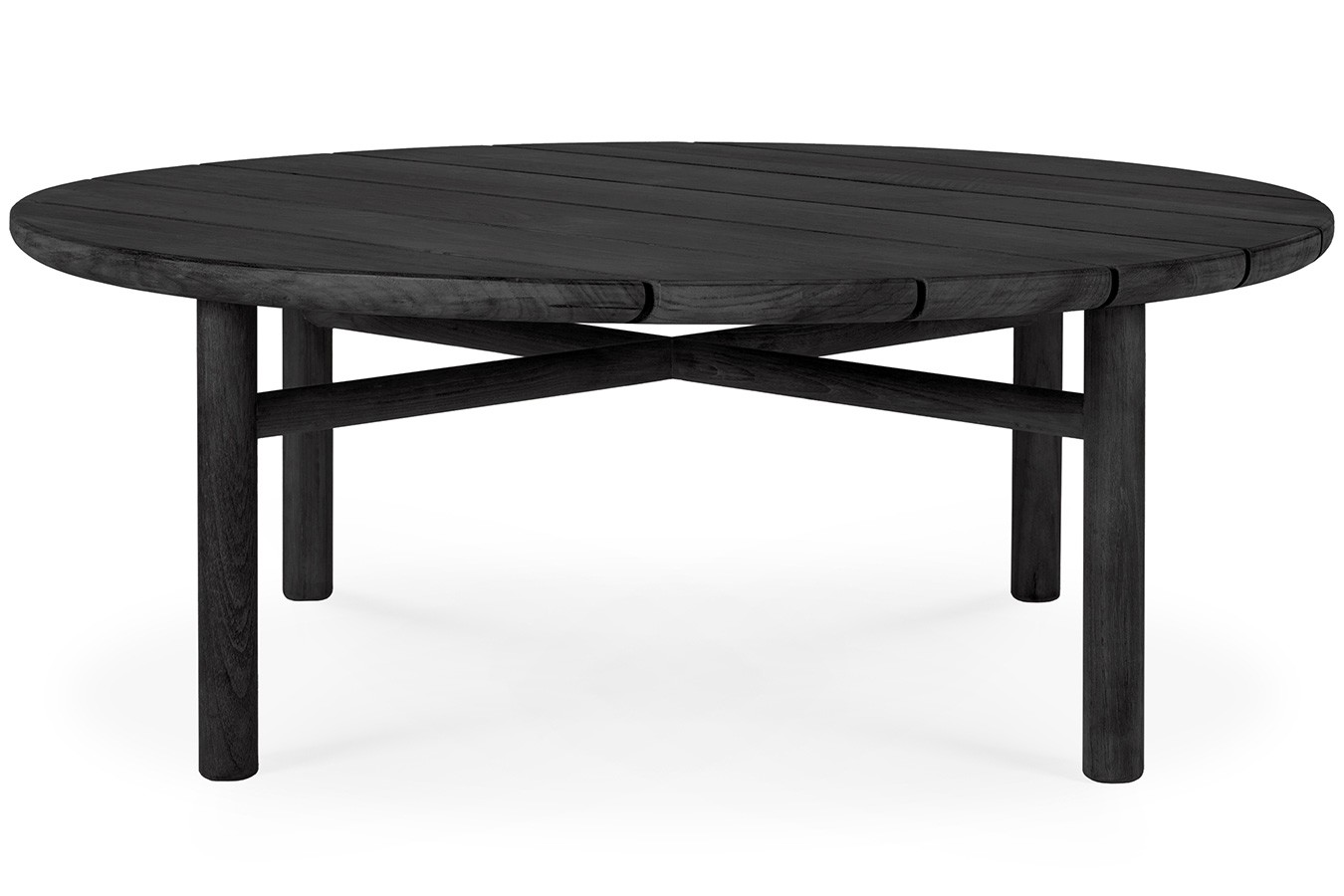 Outdoor Couchtisch Quatro Teak schwarz