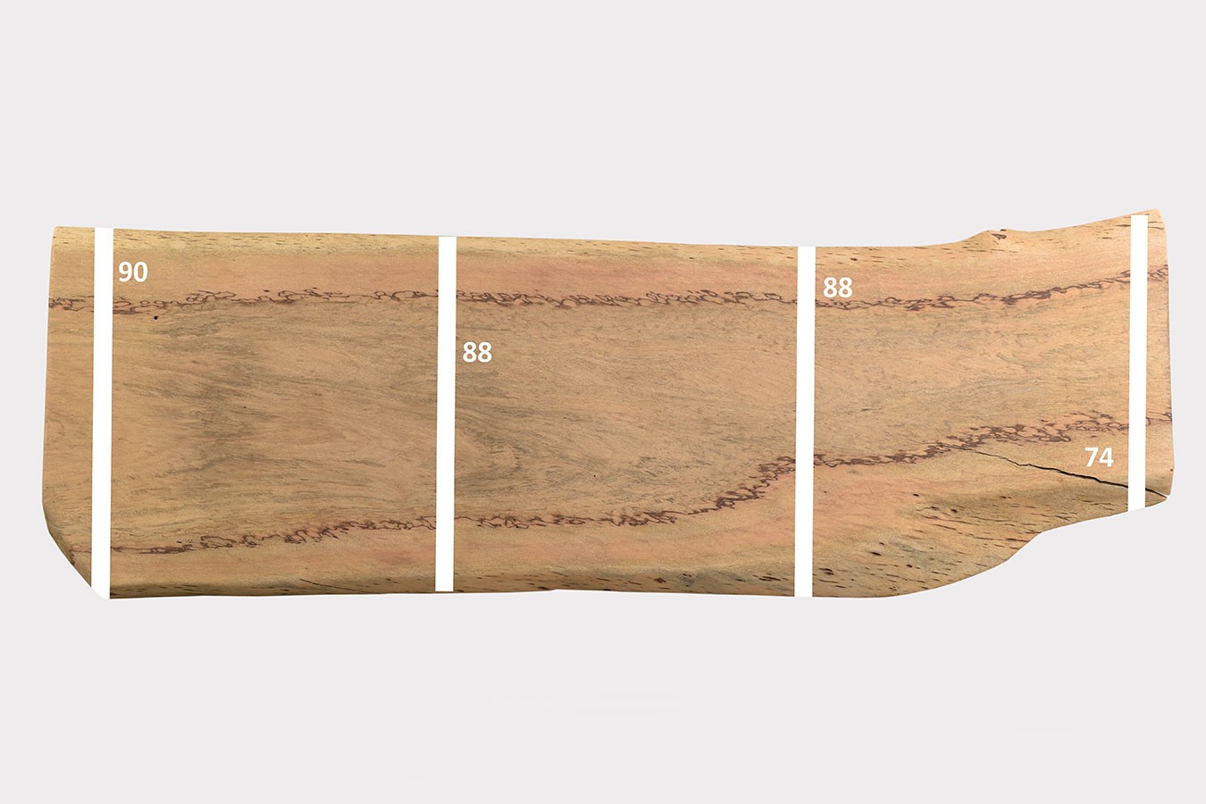 Tischplatte Mangoholz Monolith 270x89 cm