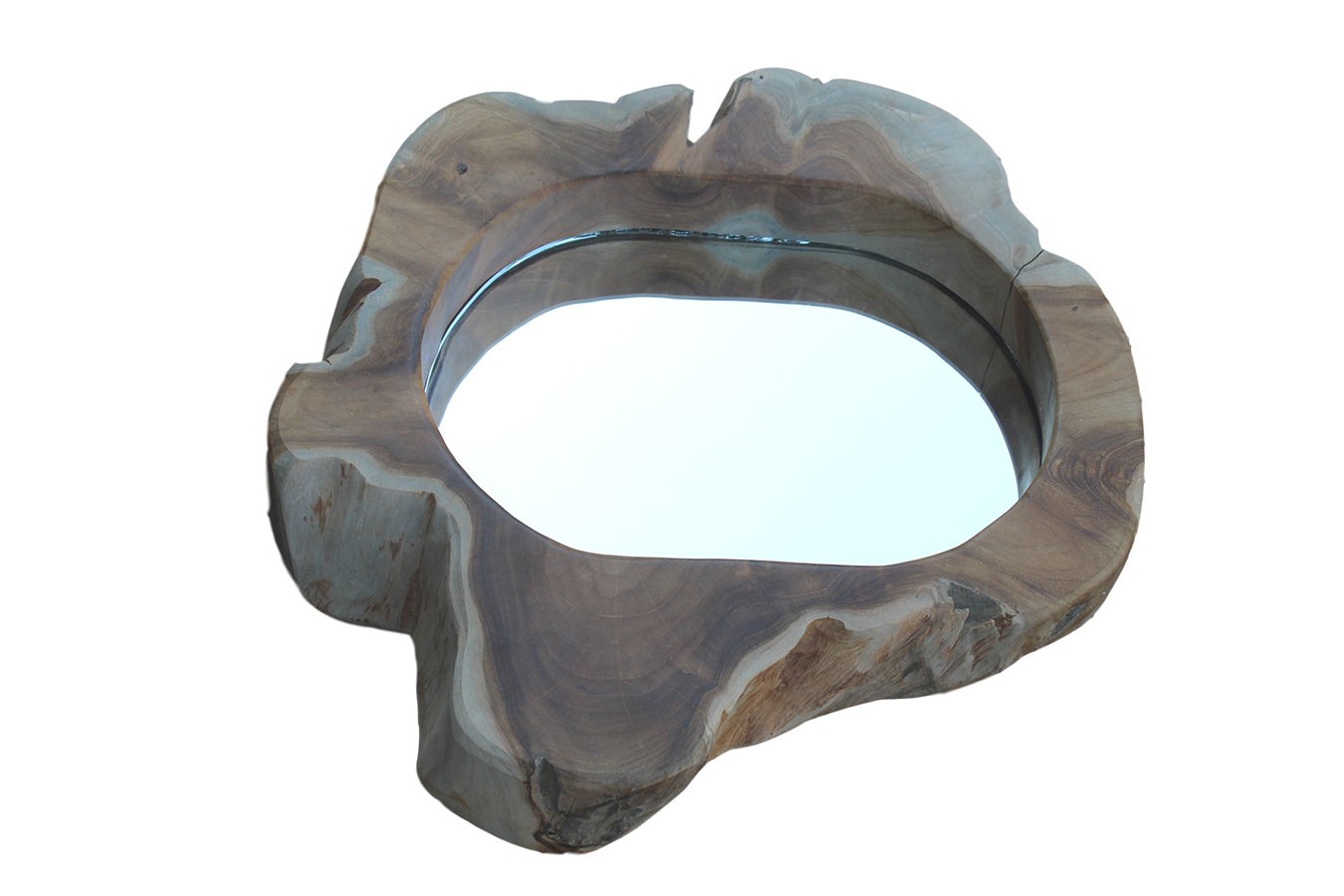 Wandspiegel Kecik Teak natur D 30cm Wandspiegel Kecik Teak natur D 30cm