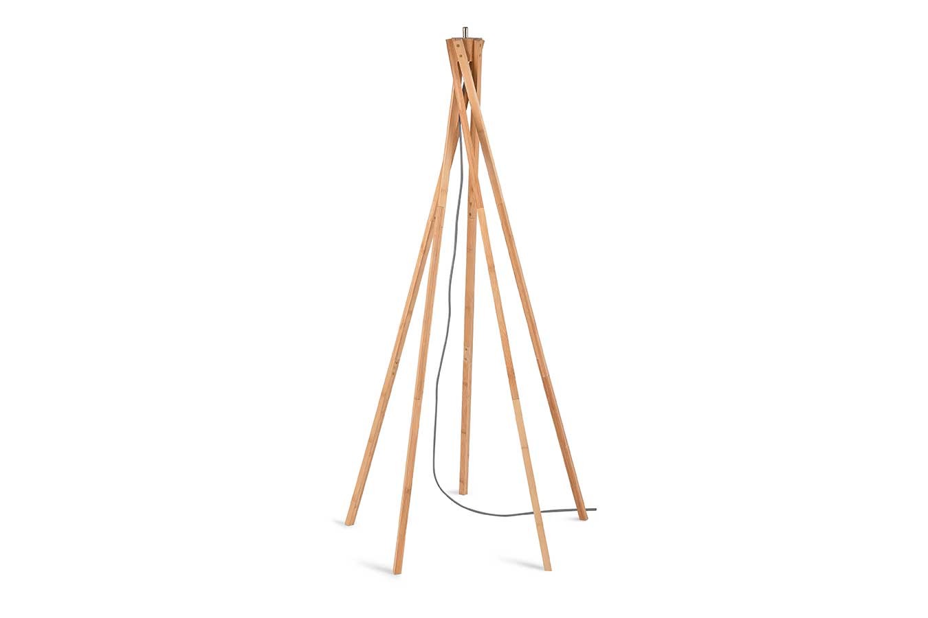 Stehlampe Kilimanjaro Bambus Textil beige