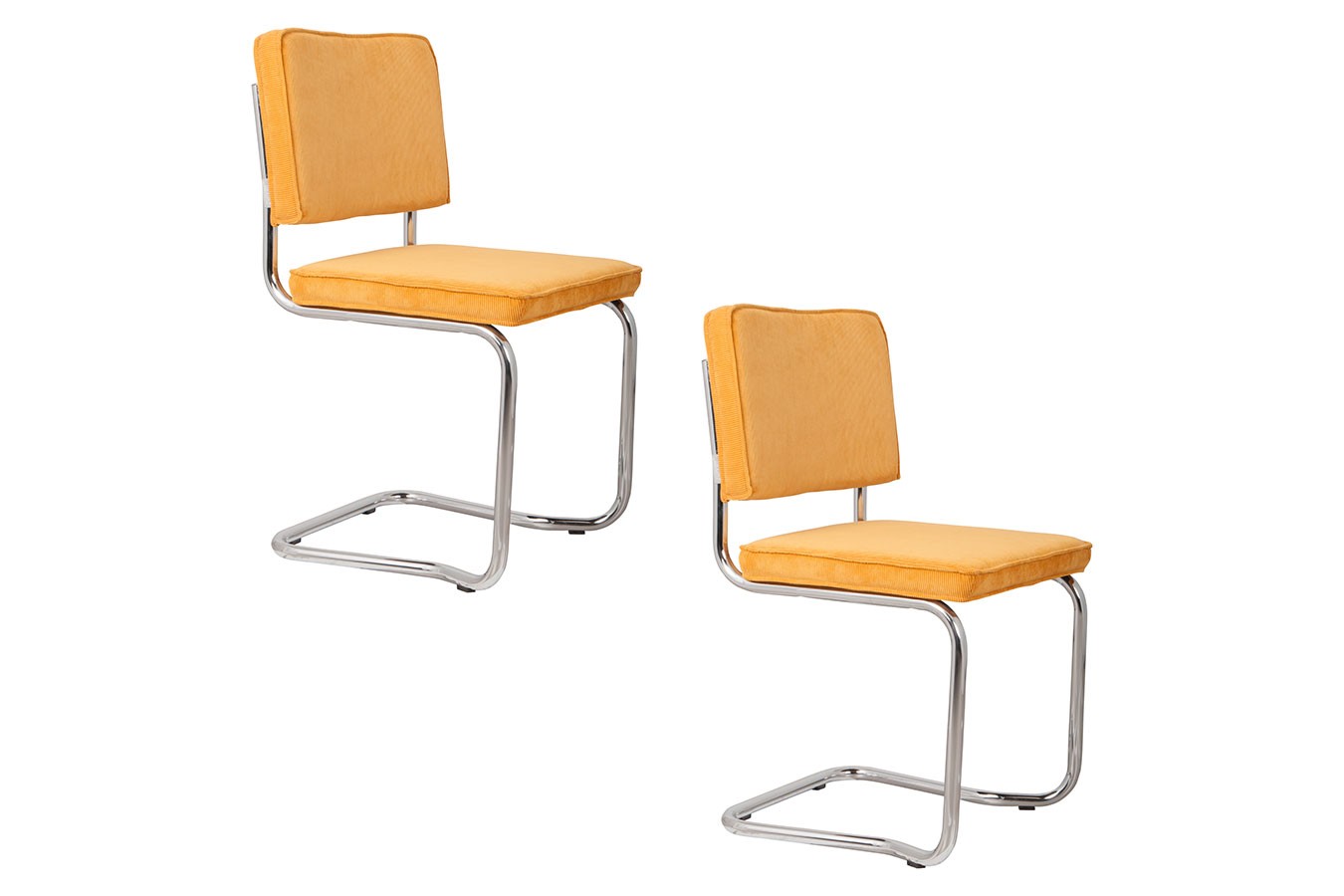 Freischwinger King Cord gelb