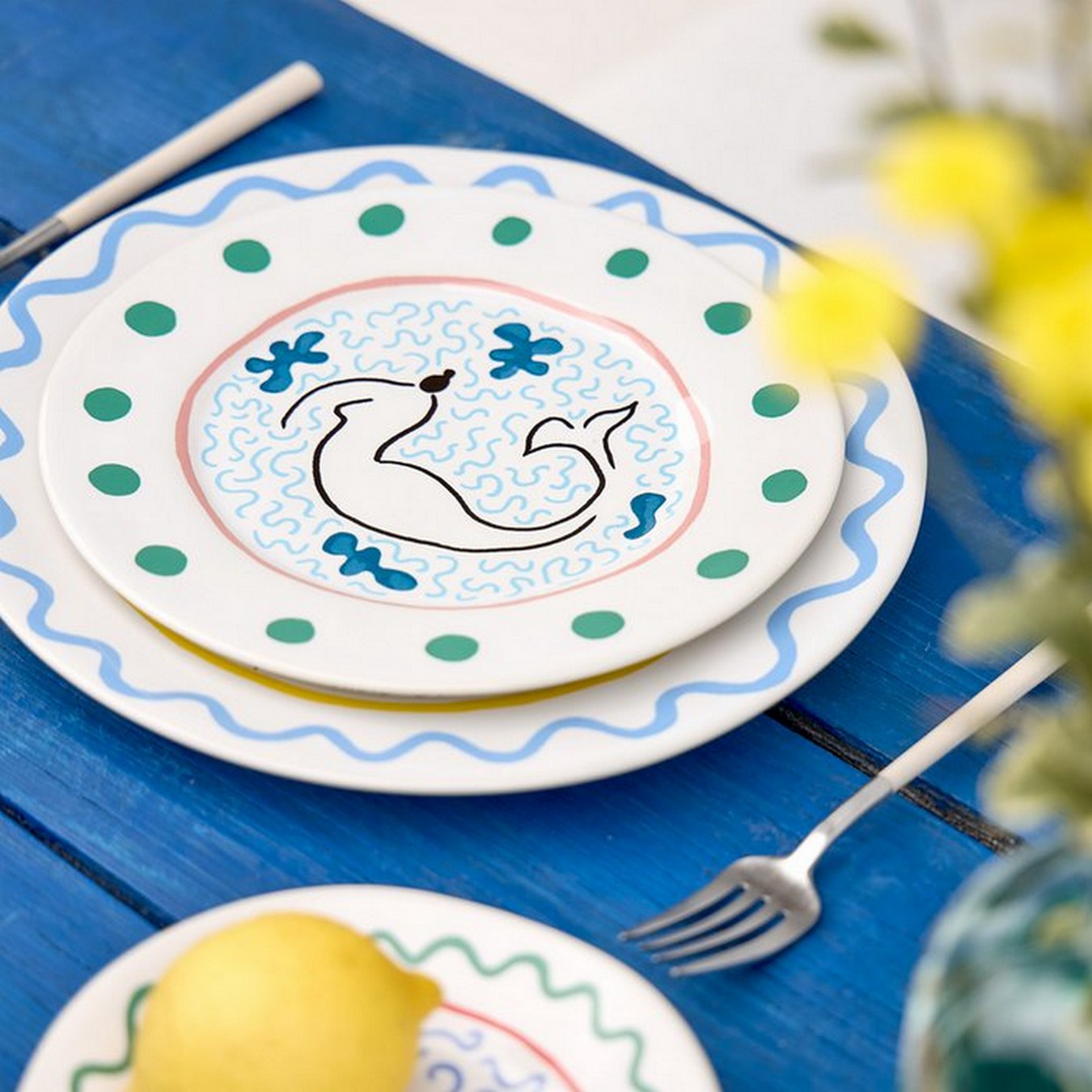 Summer Dessertteller Mermaid D 22 cm