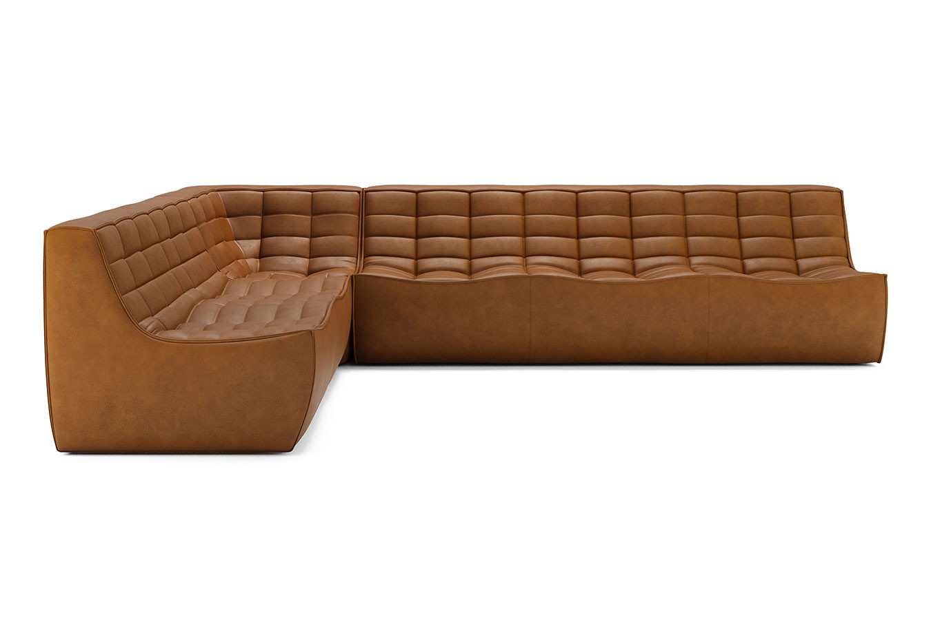 Sofakombination N701 Leder braun