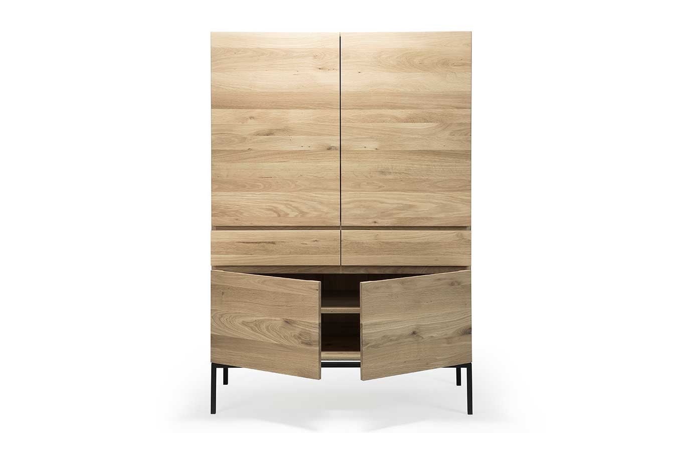 Second Life Schrank Eiche natur H 162 cm