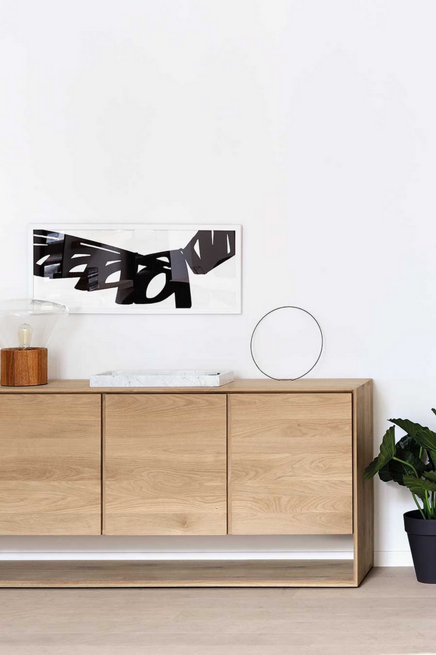 Sideboard Nordic Eiche massiv B 210 cm