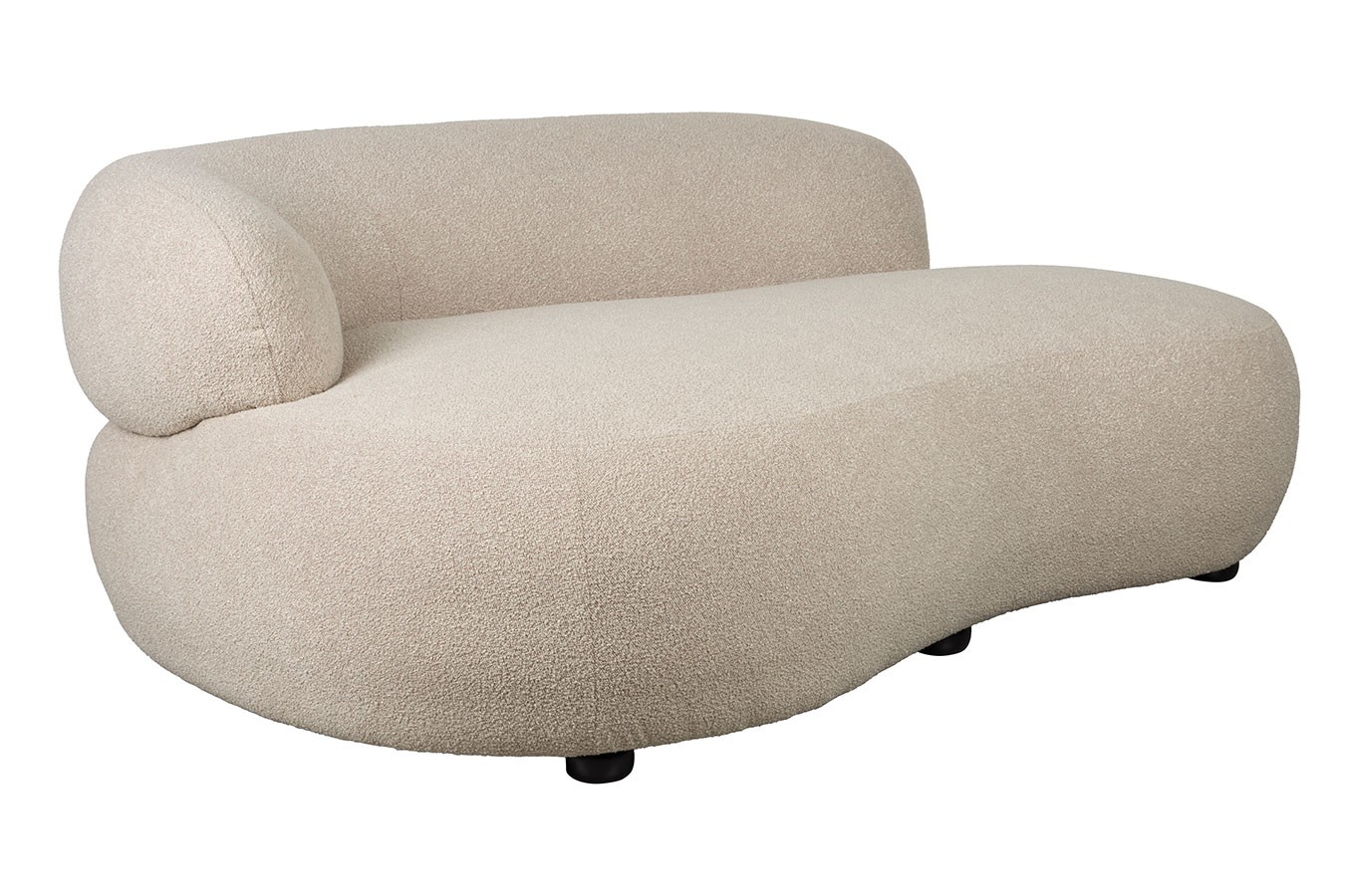 Sofa Noxx 2 Sitzer Boucle Stoff beige