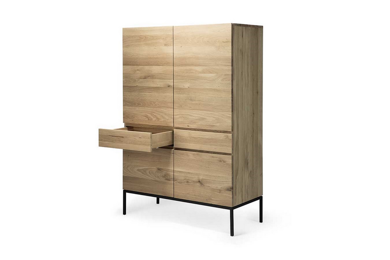 Second Life Schrank Eiche natur H 162 cm