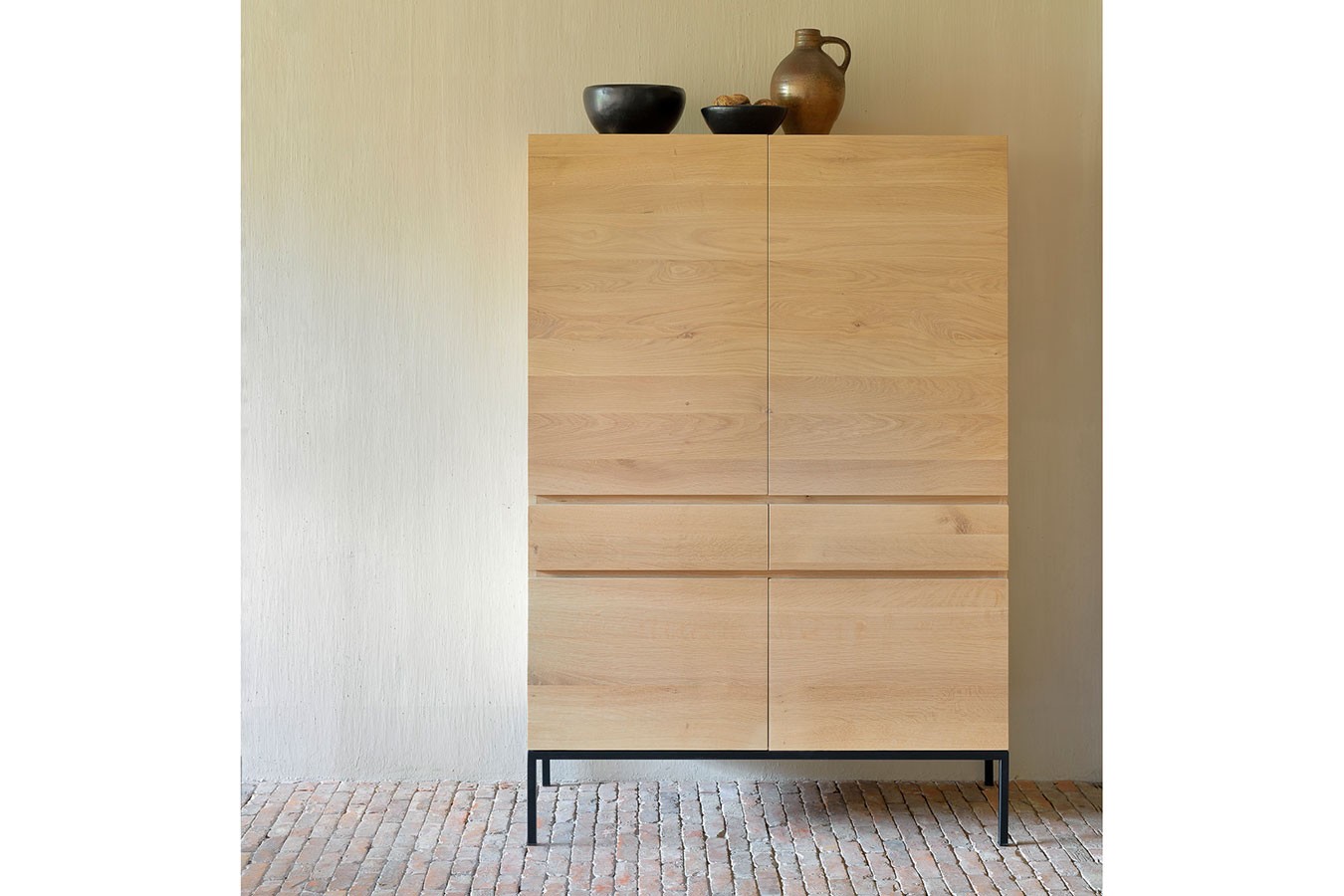 Second Life Schrank Eiche natur H 162 cm