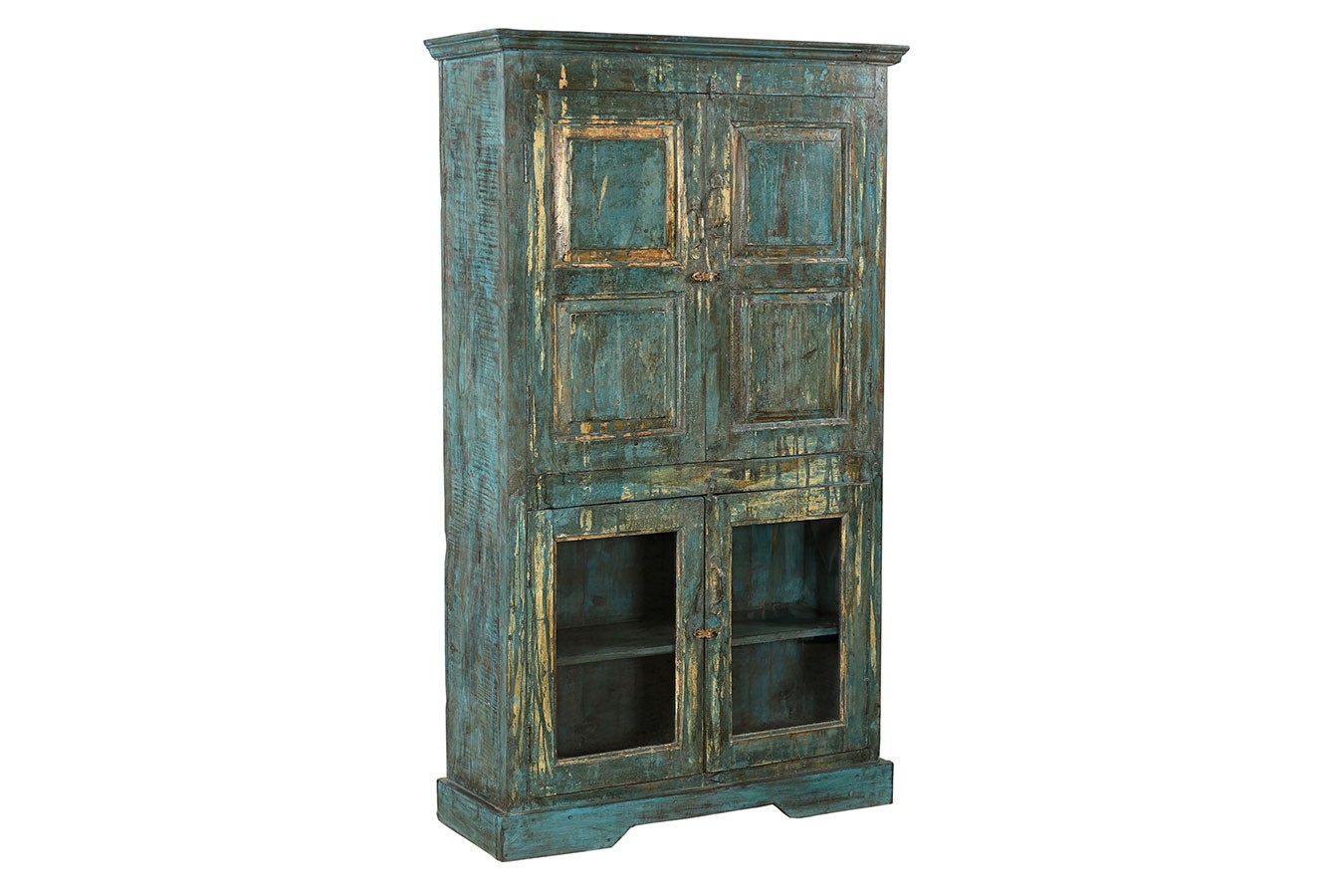 Vitrinenschrank Vintage blau