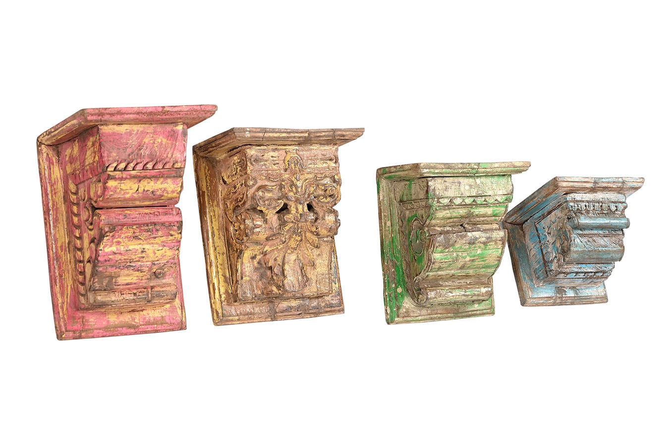 Holzornament Vintage bunt