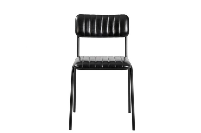 Esszimmerstuhl Sixty Leder schwarz