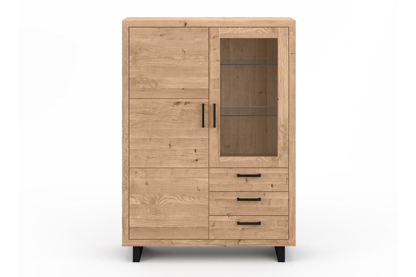 Schrank Woodstock rustikale Eiche 130cm