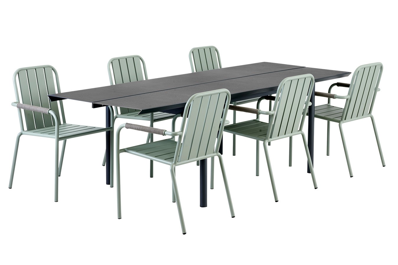 Gartentisch B45 Aluminium grau B 250cm