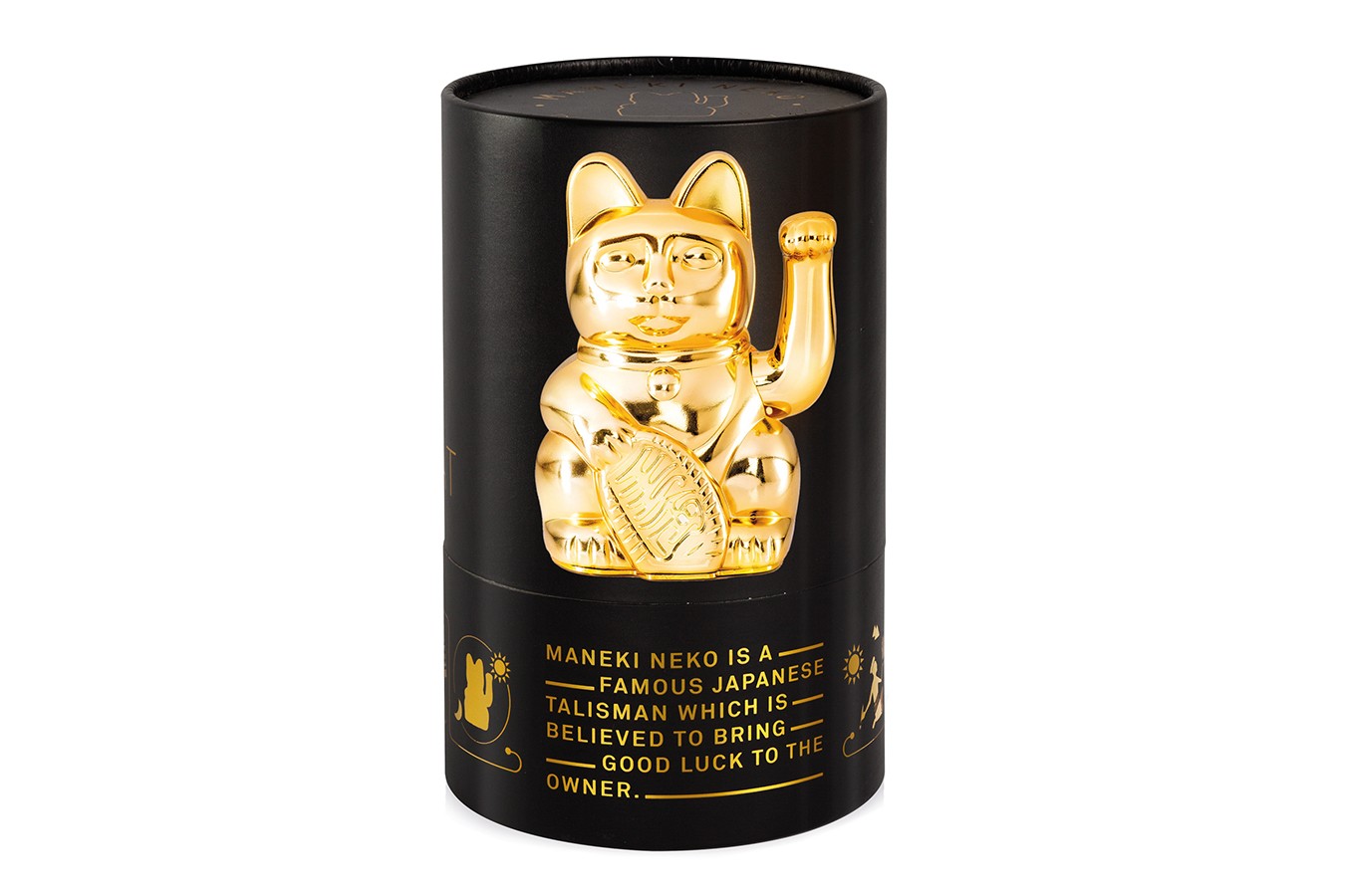 Winkekatze Lucky Cat Cosmic shiny gold
