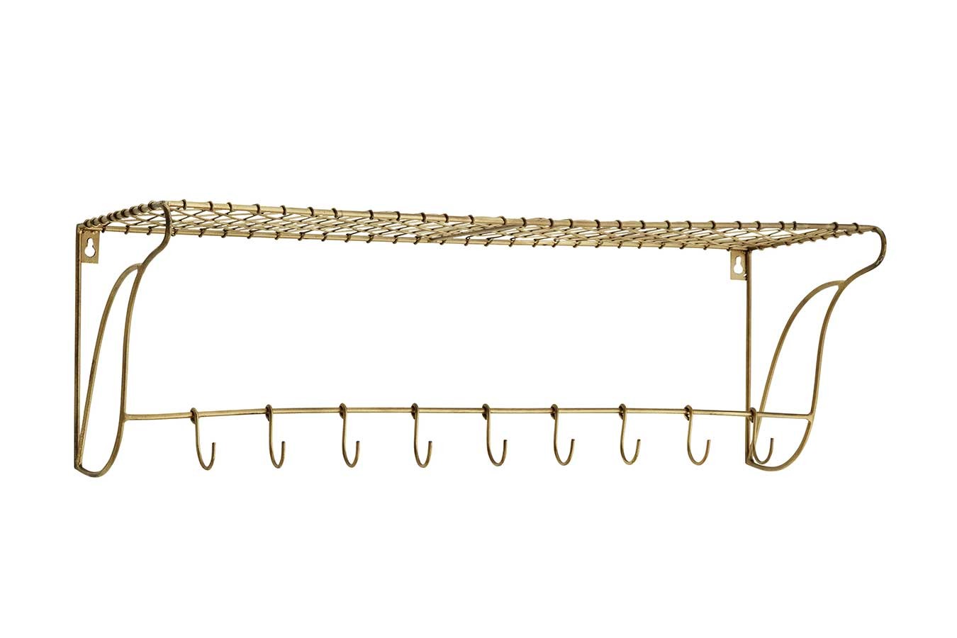 Hakenleiste messing antik B 76 cm