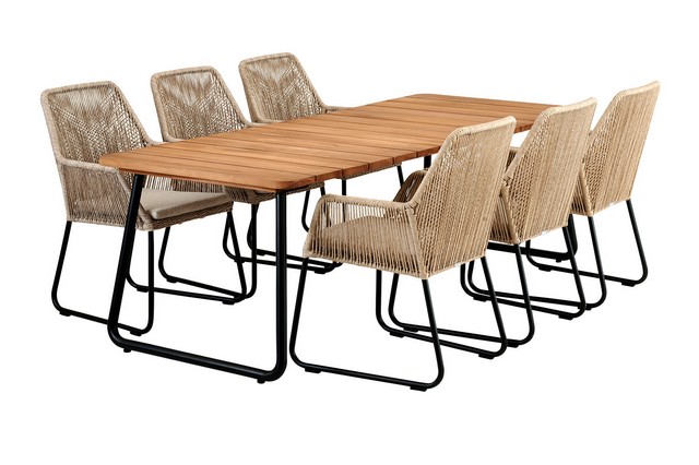 Outdoortisch Nolli Teak natur 175cm