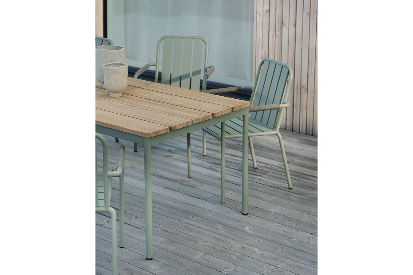 Esstisch Nox Teak grün 238cm