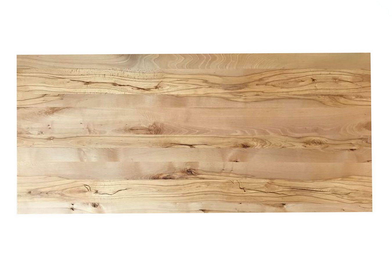 Tischplatte 4 cm Wildbuche massiv schweizer Kante extrem ab 60 cm konfigurierbar