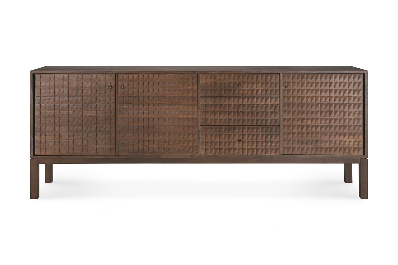 Anrichte Sono Teak lackiert B 228 cm